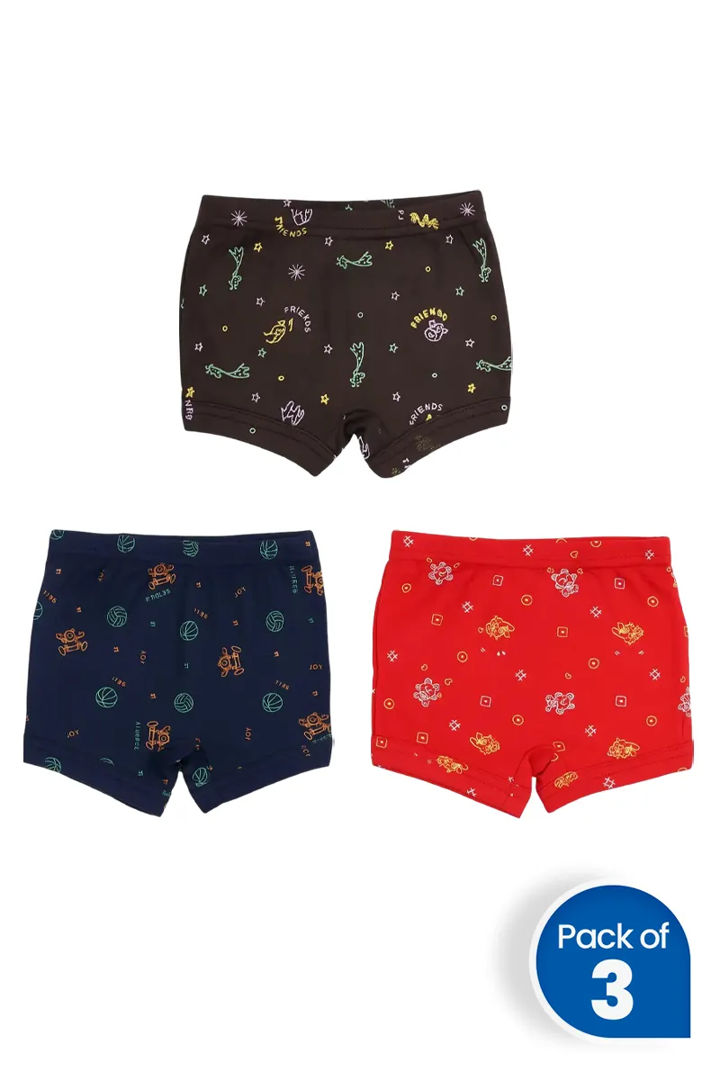 Pack of 3 Trunk for Boys - Multicolor