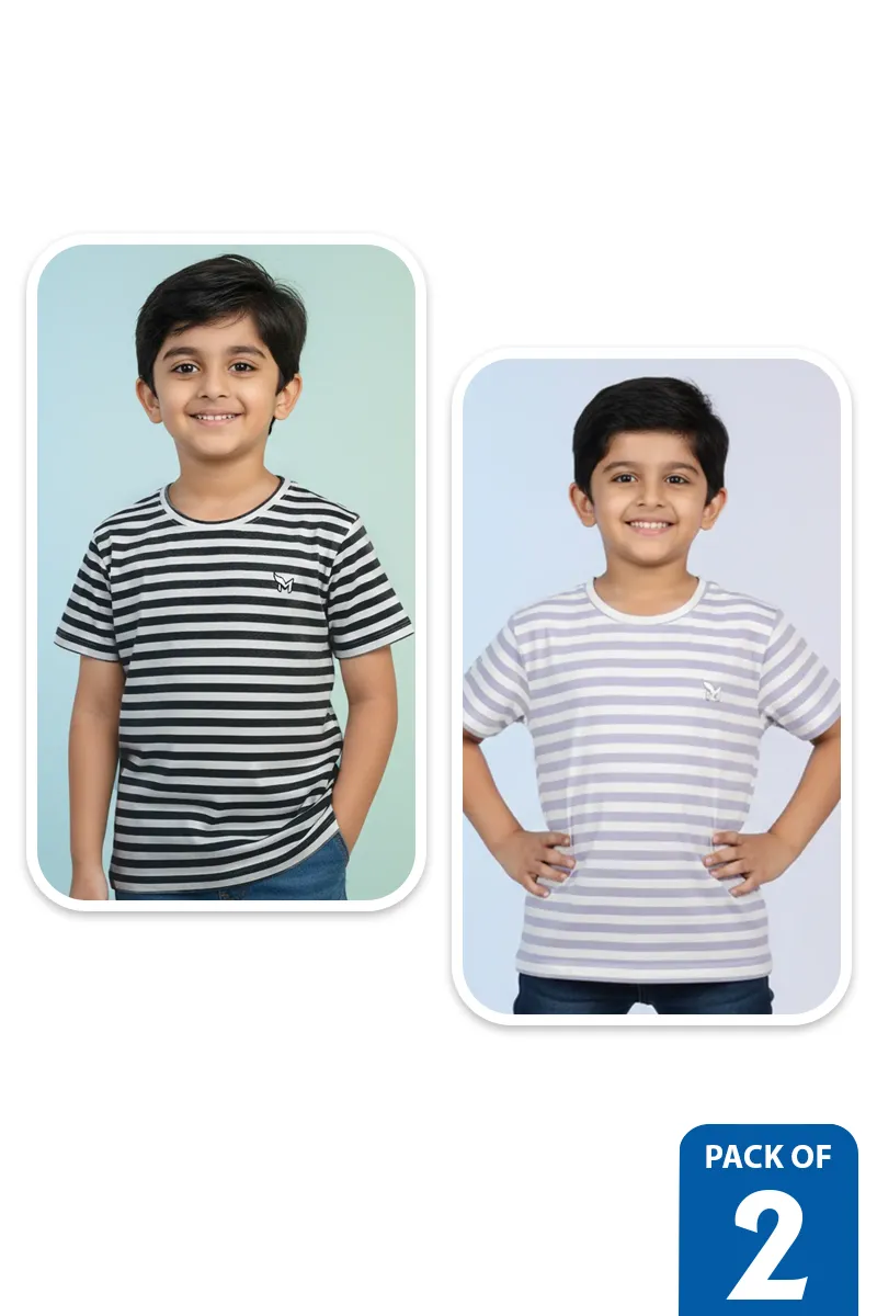Pack of 2 T-Shirts for Boys - Multicolor
