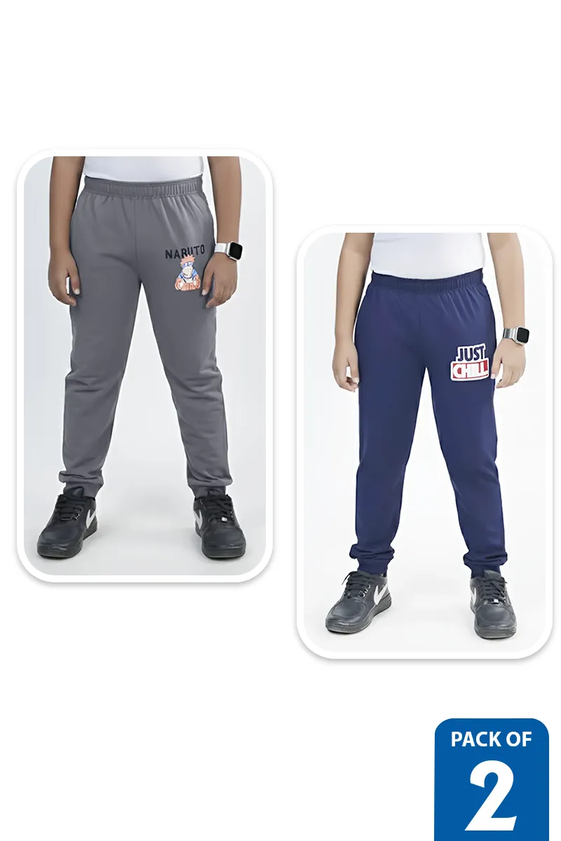 Pack of 2 Track Pant for Boys - Multicolor