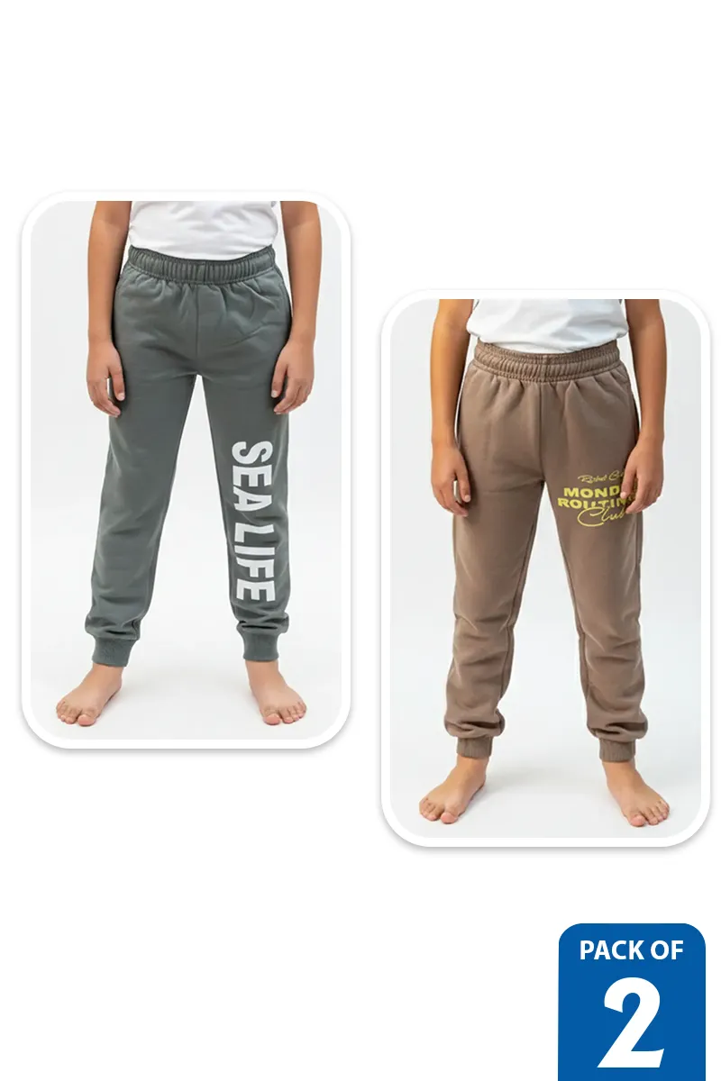 Pack of 2 Track Pant for Boys - Multicolor