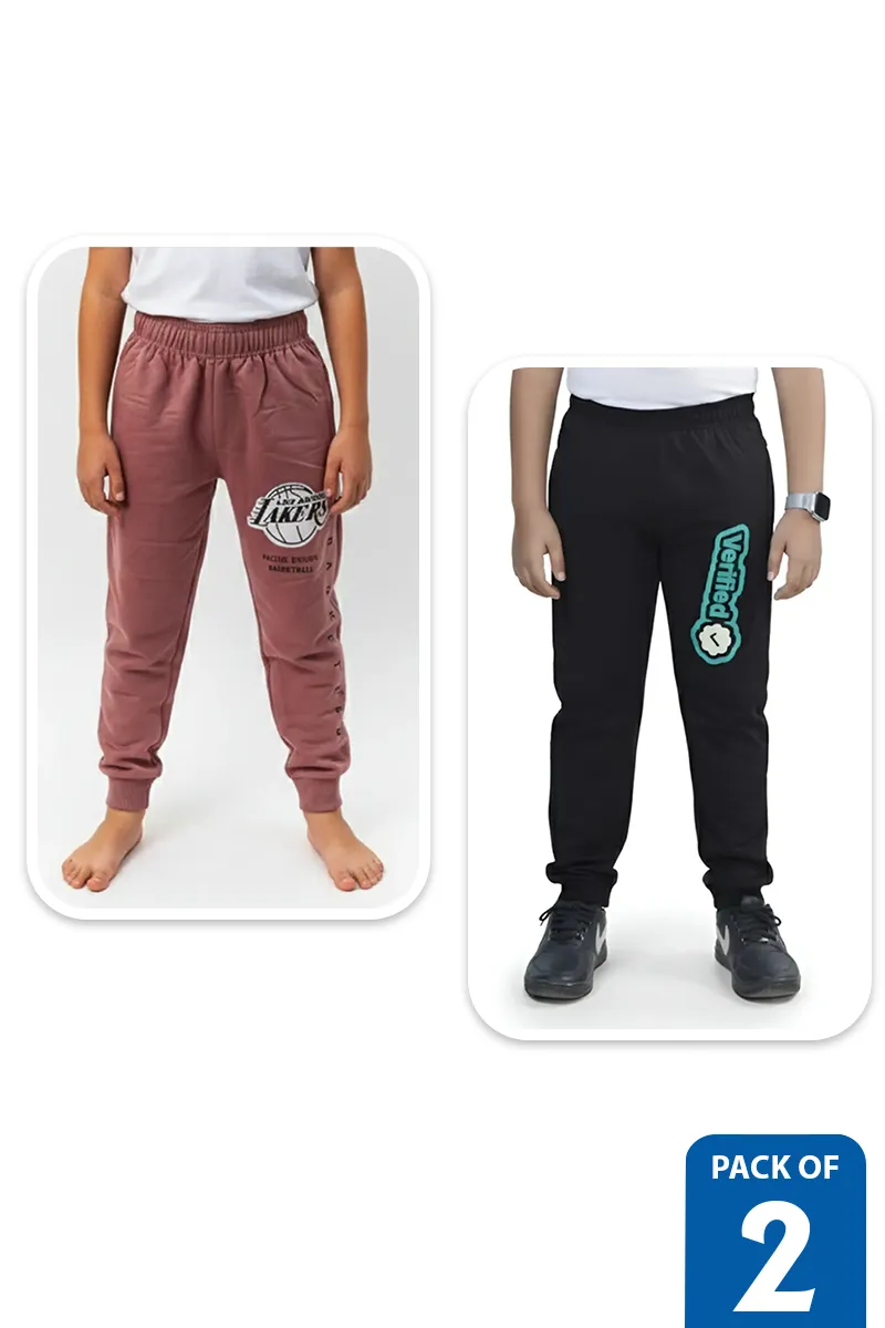 Pack of 2 Track Pant for Boys - Multicolor