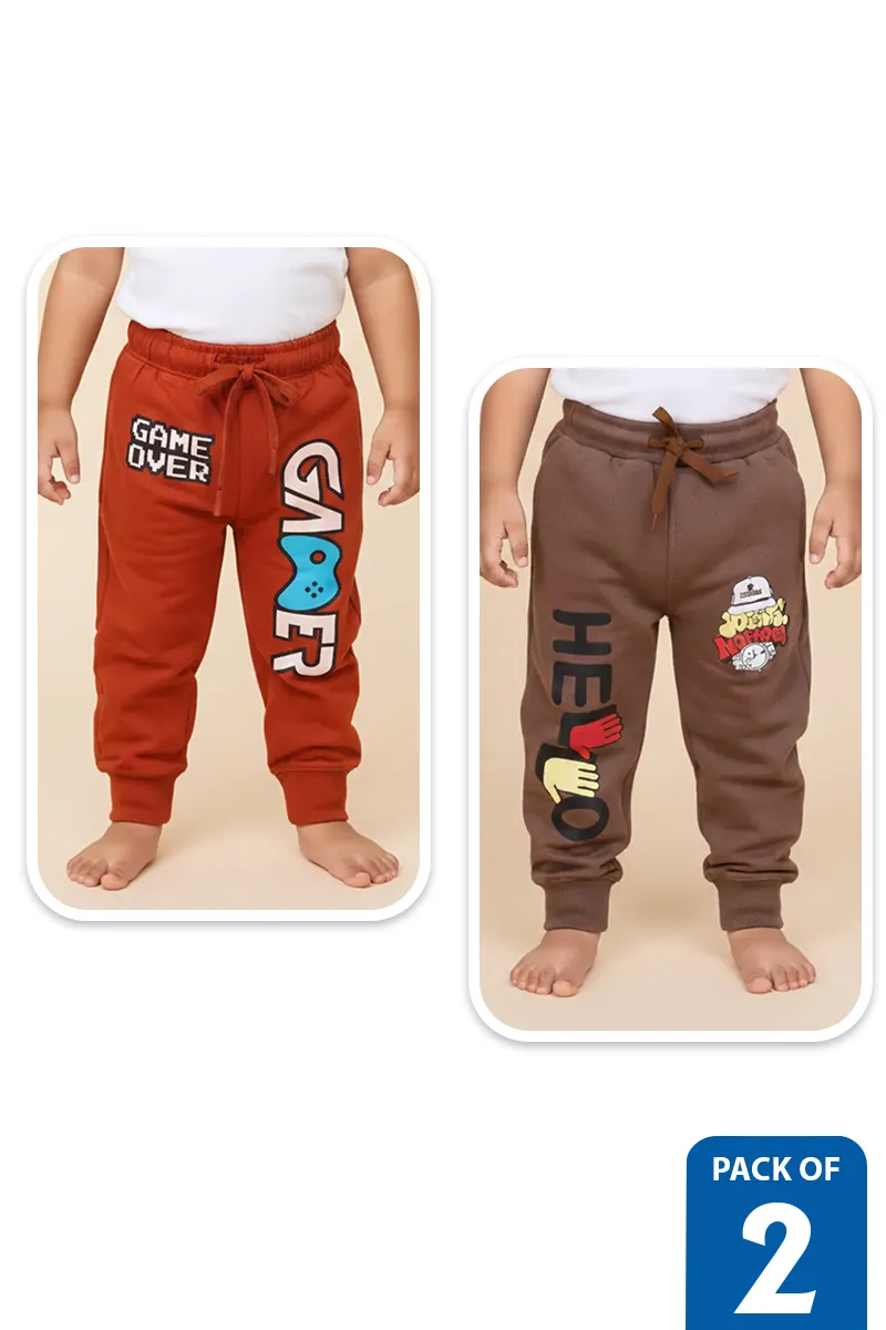 Pack of 2 Track Pant for Boys - Multicolor