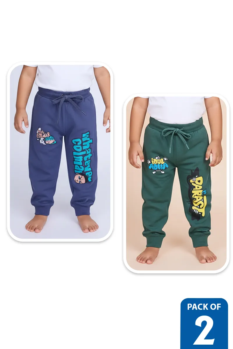 Pack of 2 Track Pant for Boys - Multicolor