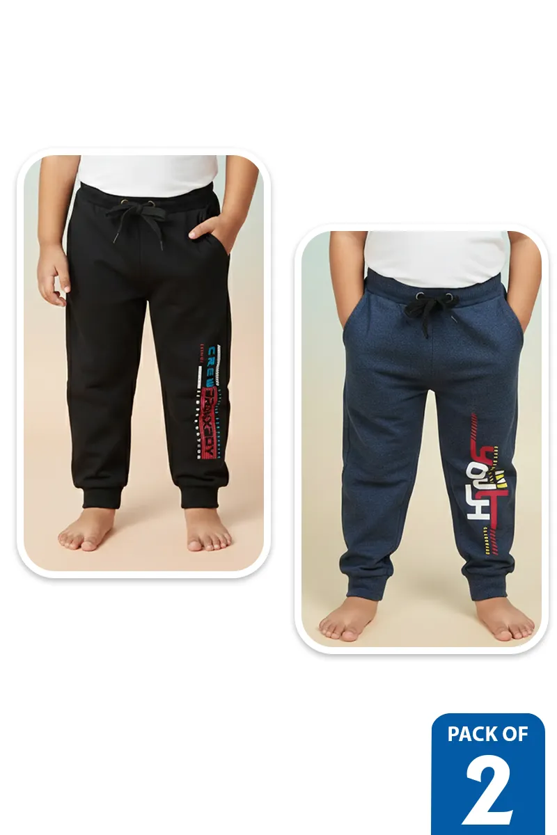 Pack of 2 Track Pant for Boys - Multicolor