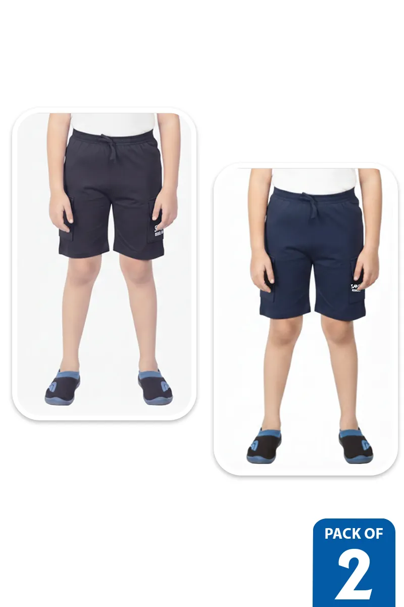 Pack of 2 Shorts for Boys - Multicolor