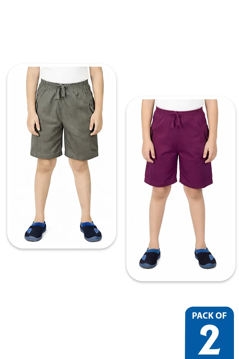 Pack of 2 Shorts for Boys - Multicolor CLCB00177MUL34YR