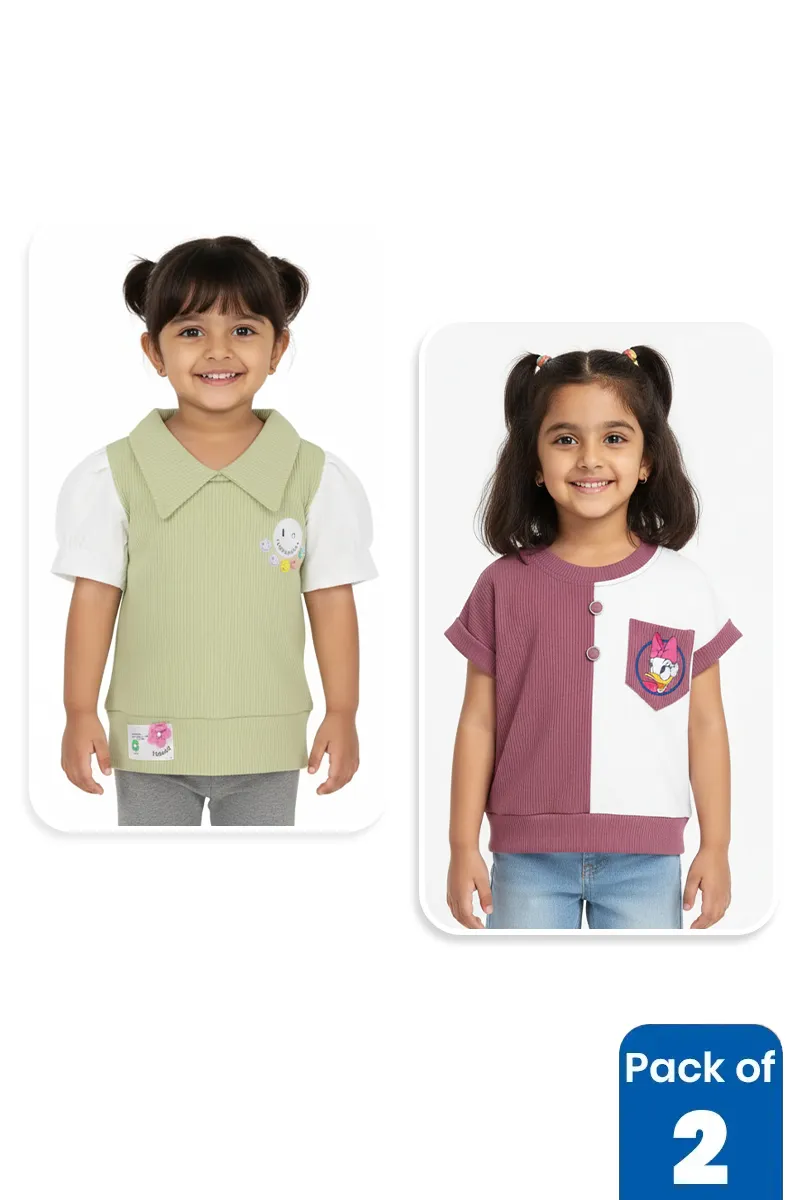 Pack of 2 Tops for Girls