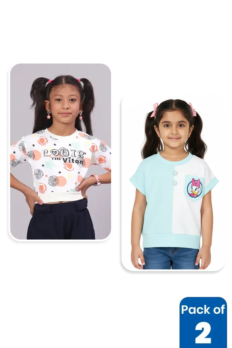 Pack of 2 Tops for Girls