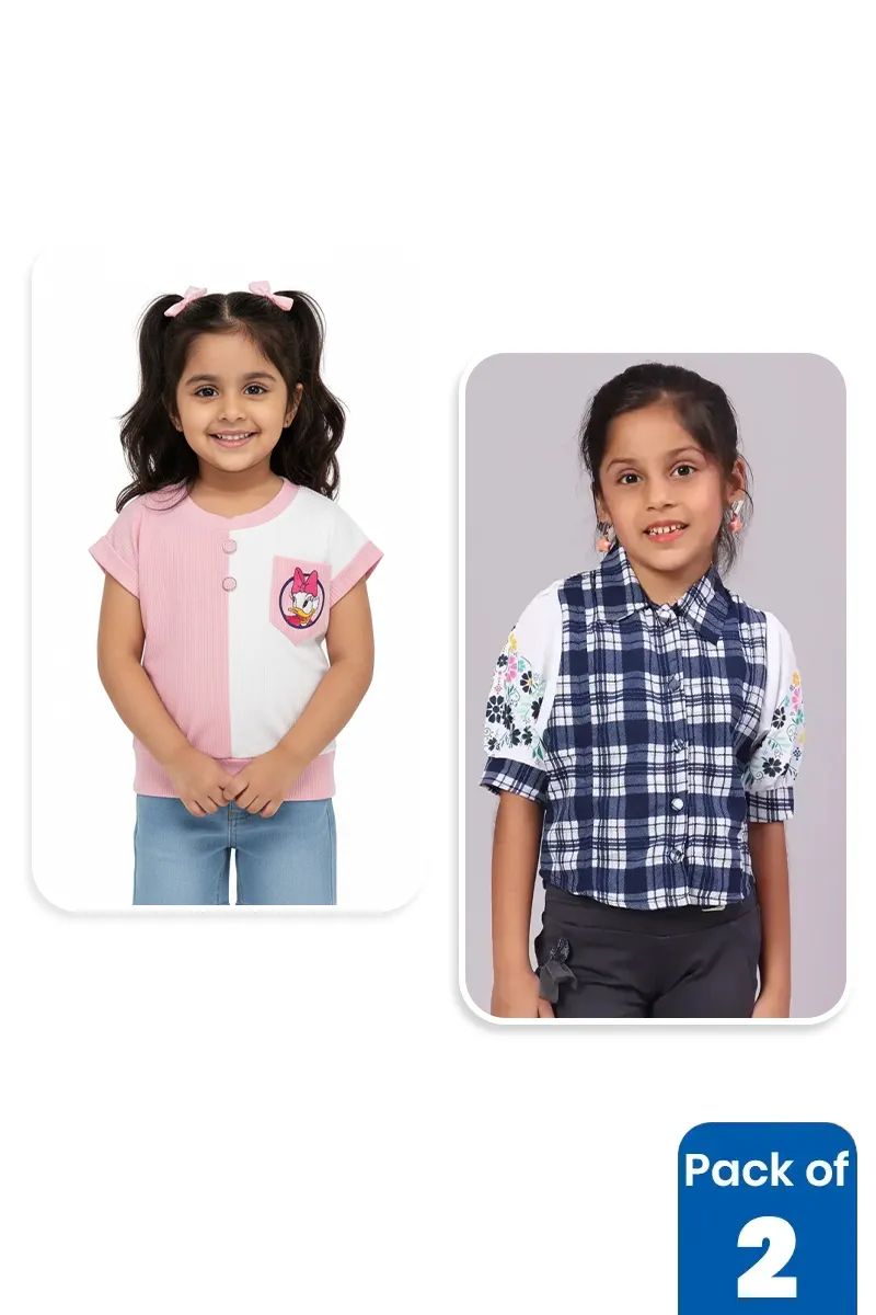 Pack of 2 Tops for Girls