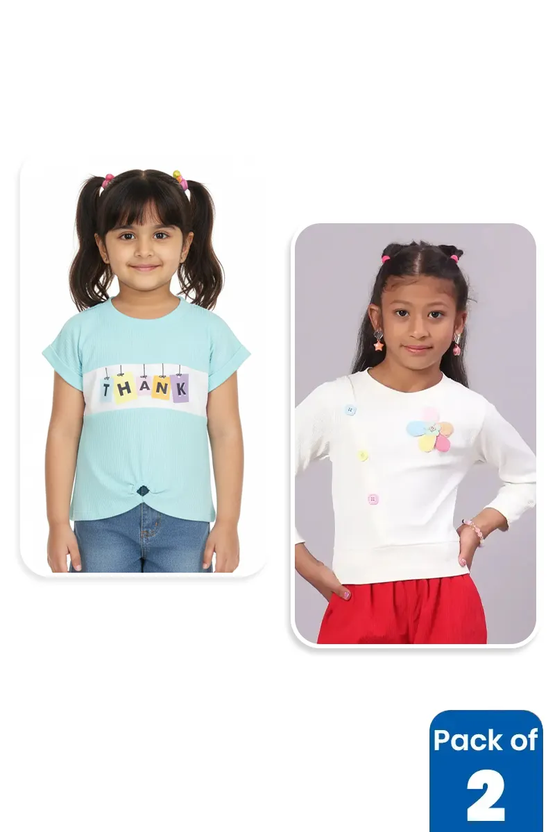 Pack of 2 Tops for Girls