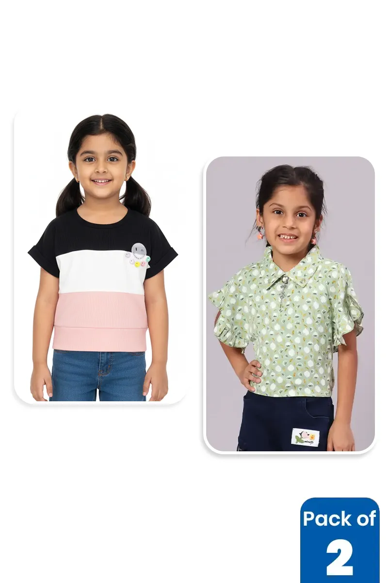 Pack of 2 Tops for Girls