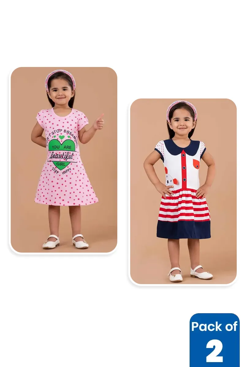 Pack of 2 Dress for Girls