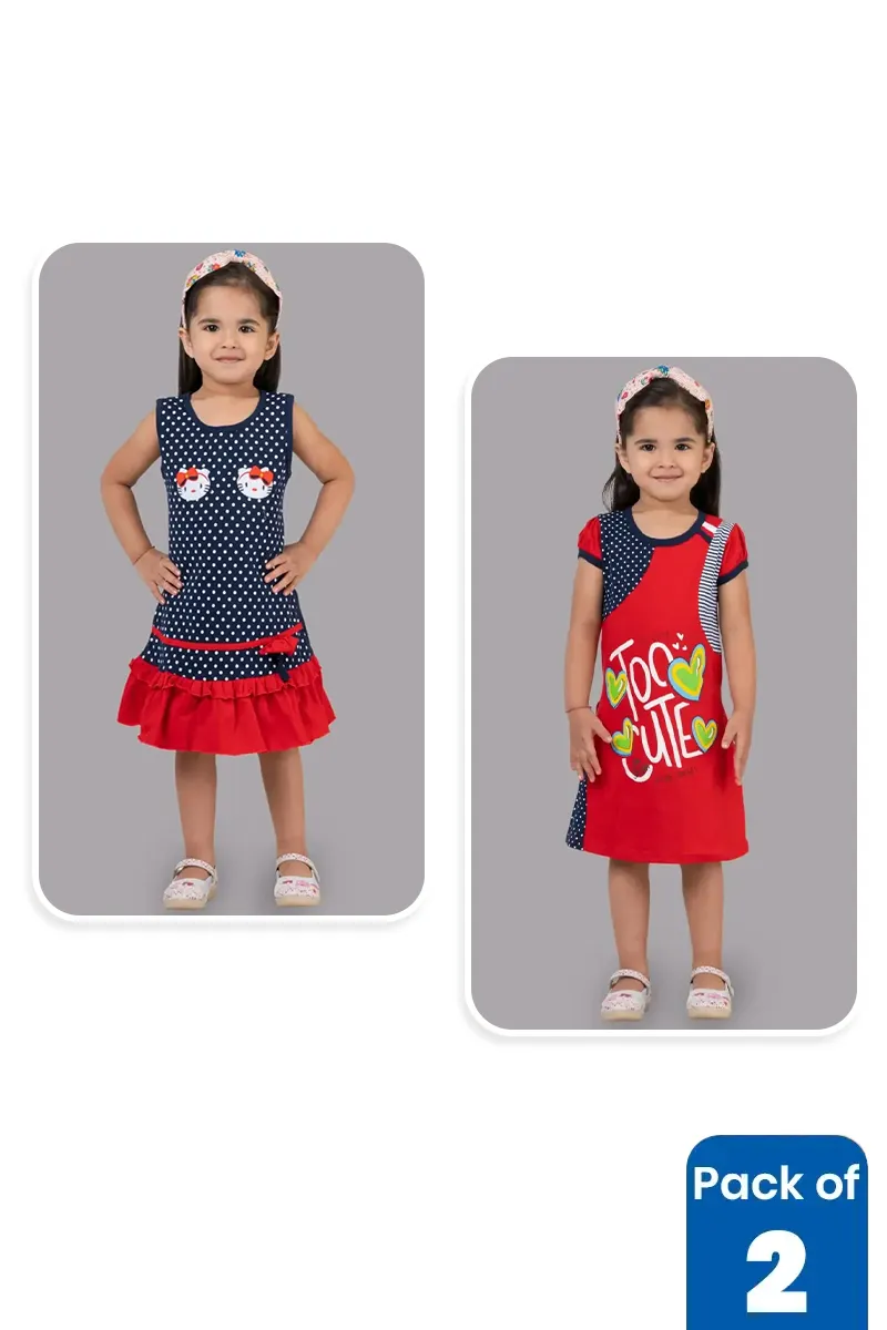 Pack of 2 Dress for Girls
