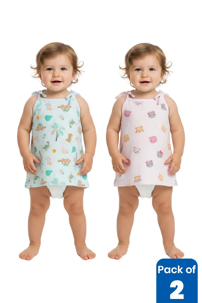 Pack of 2 Muslin Jhablas for Babies