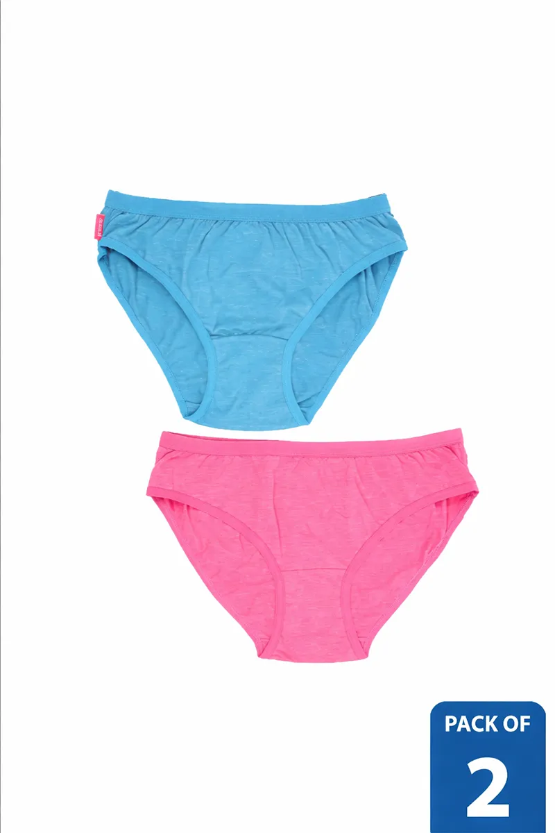 Girls Assorted Pack of 2 Printed Panties