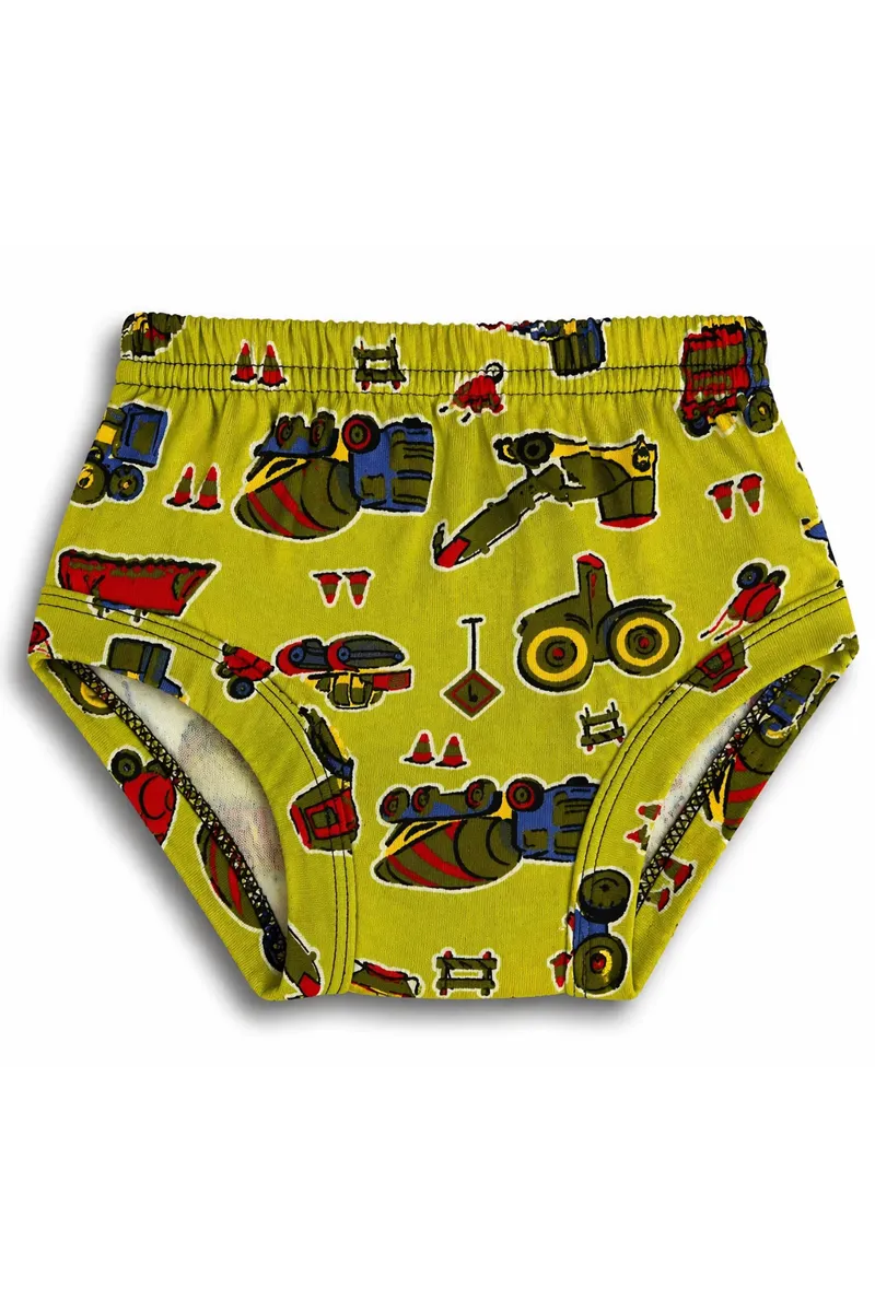 Cotton Printed Panties for Girls - Green
