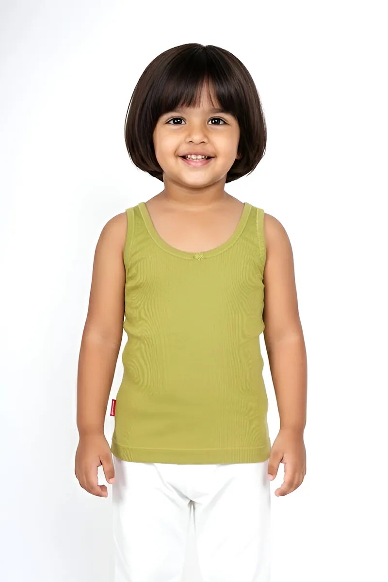 Cotton Solid Camisole for Girls - Light Green CLGIW004LIGGRN34YRS