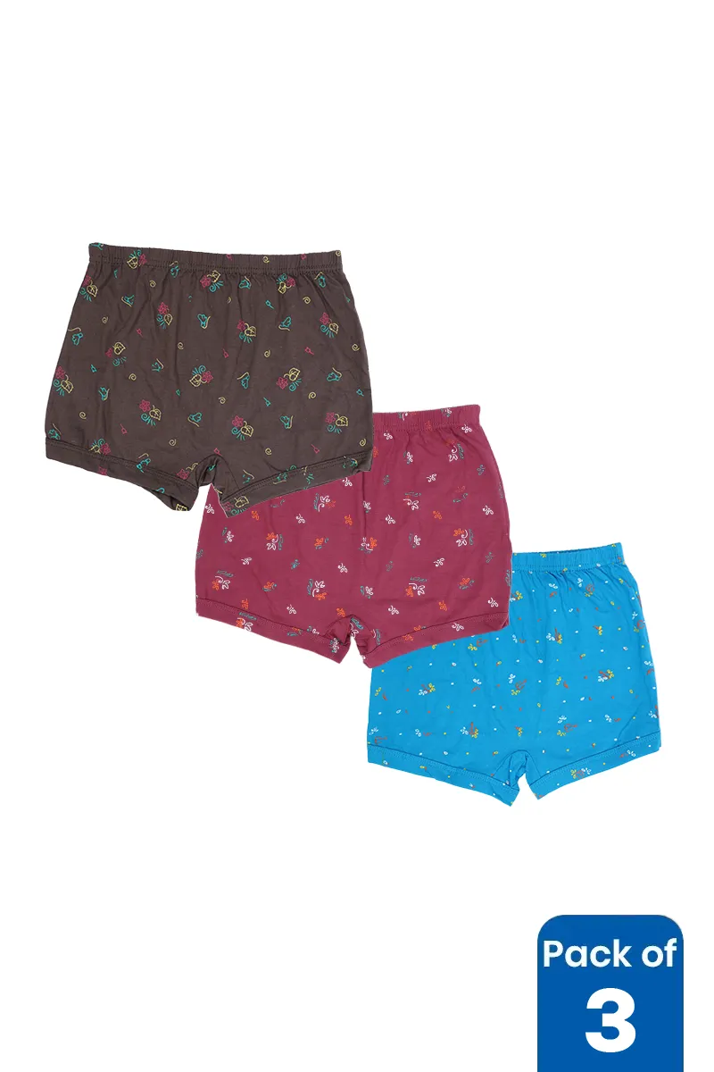 Girls Assorted Pack of 3 Panties