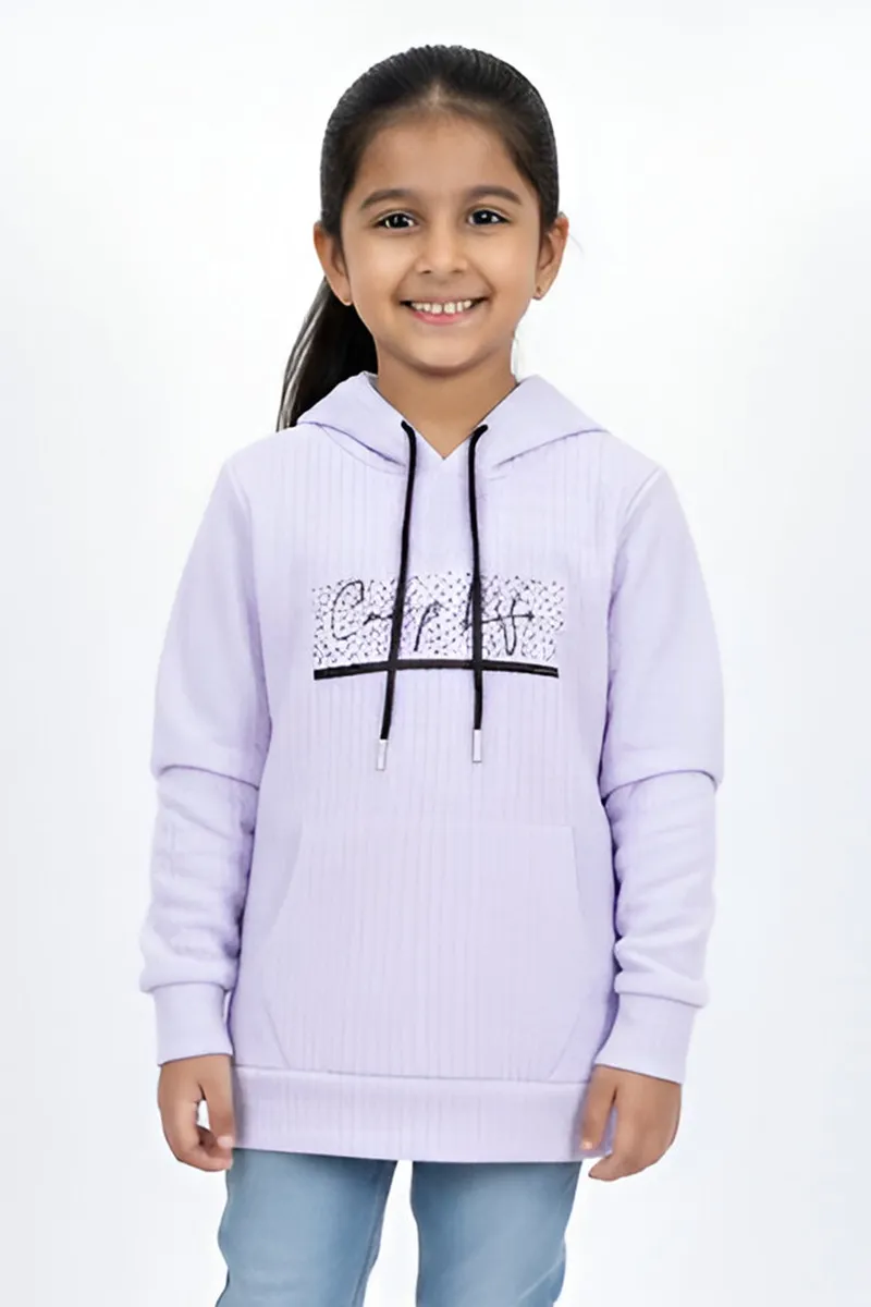 Hoodie T-Shirt for Girls - Lavender CLGT0027LAV89YR