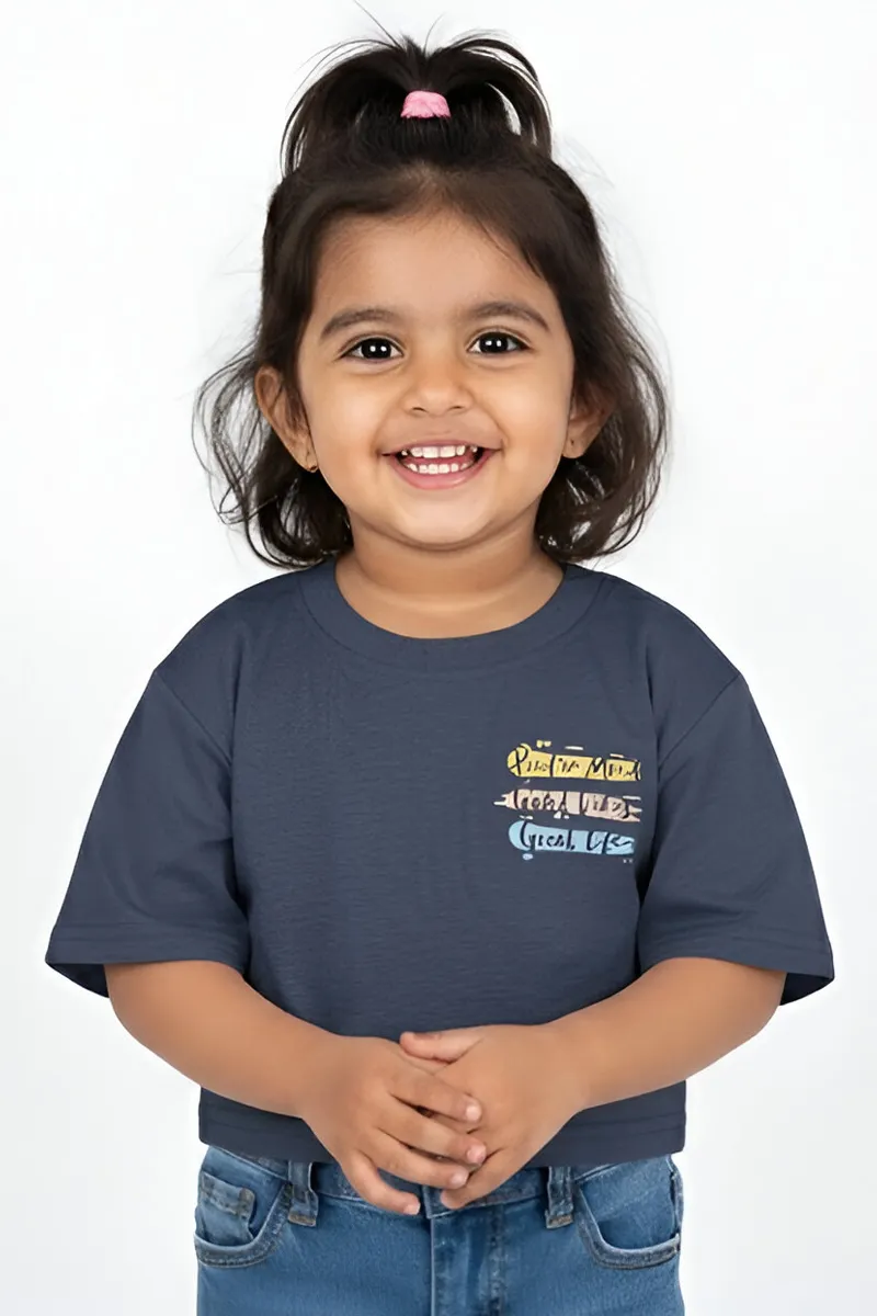 Tencel T-Shirt for Girls – Grey CLGT0035GRE34YR