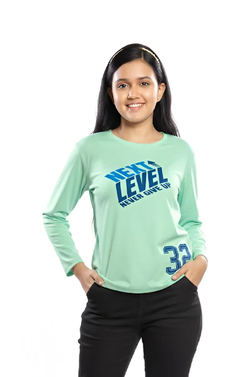 Printed T-Shirt for Girls - Green CLGT00361GRE56YR