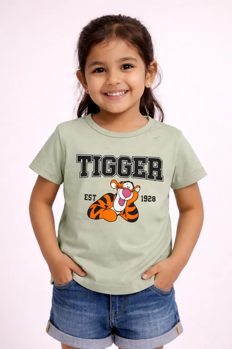 Printed T-Shirt for Girls - Green