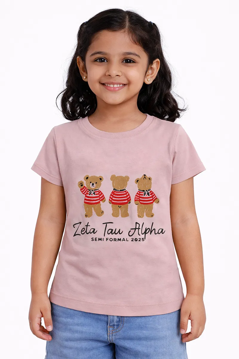 Printed T-Shirt for Girls - Pink