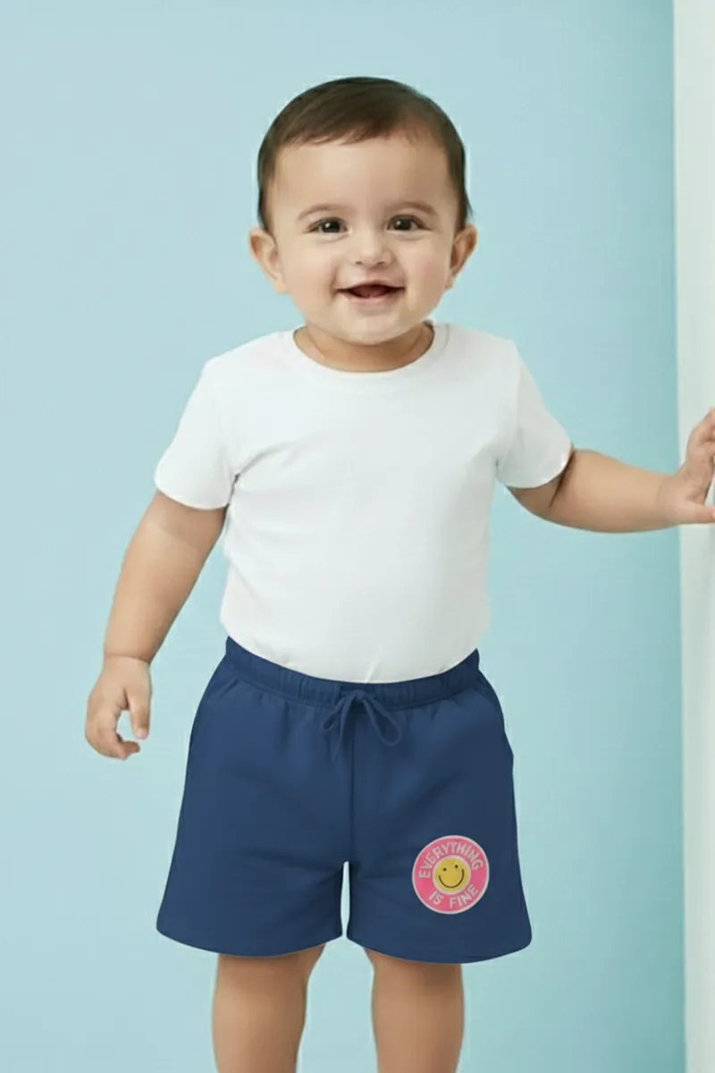 Printed Shorts for Baby Girl - Teal