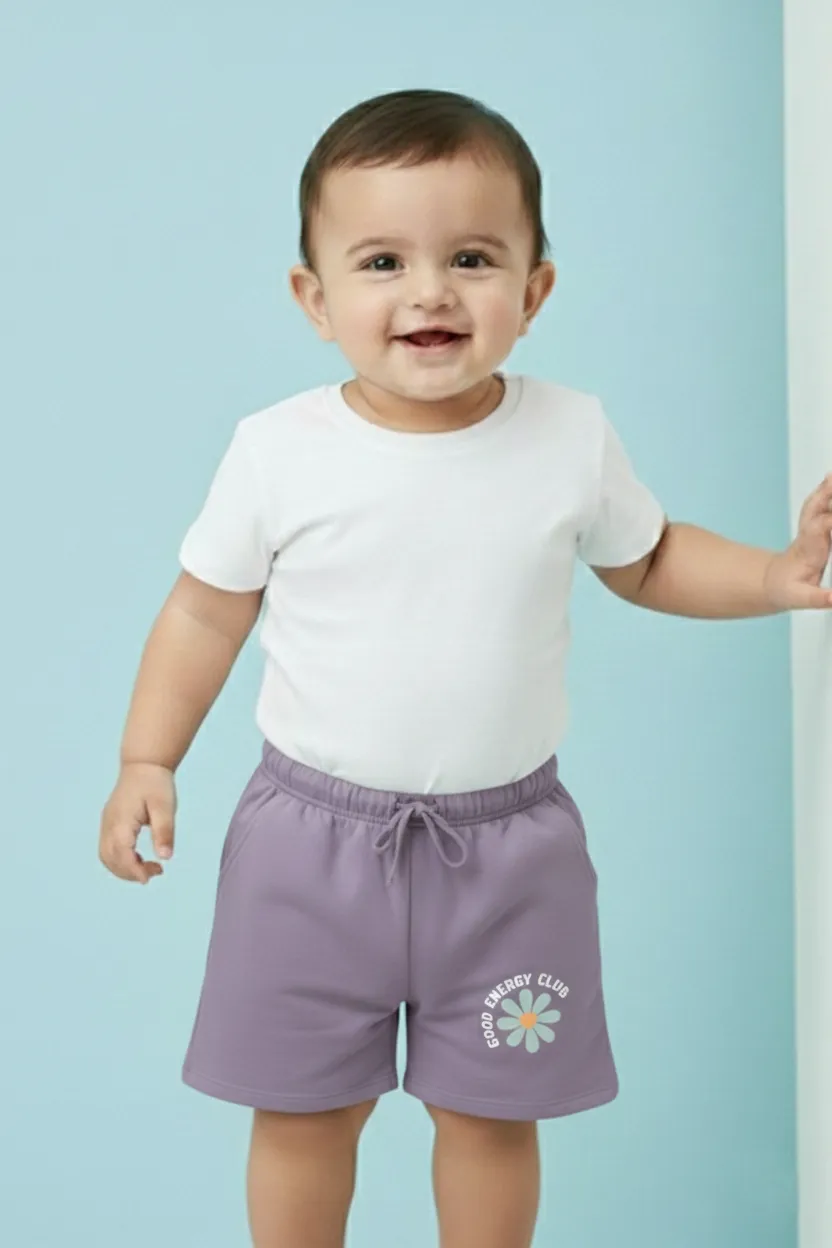 Printed Shorts for Baby Girl - Purple