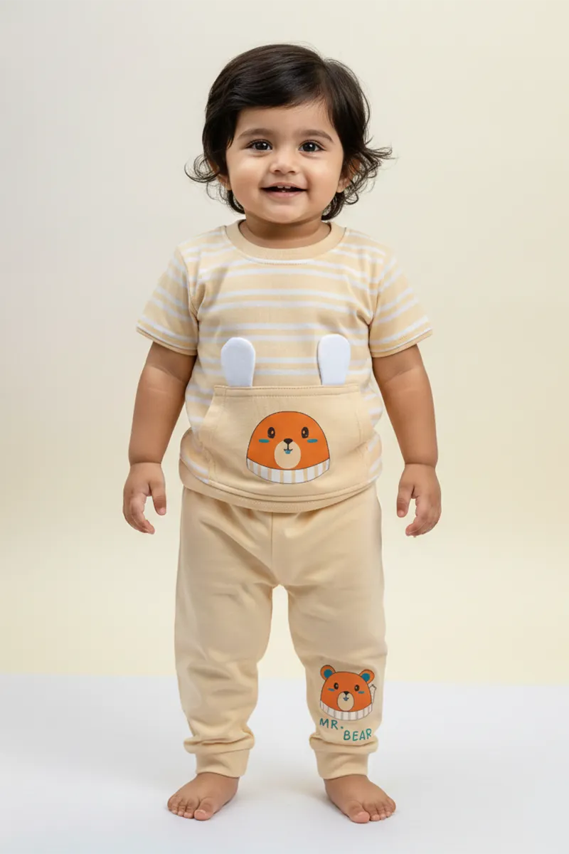 Top and Pant Set for Baby Girl - Sandal CLJBCL00171SAN1824