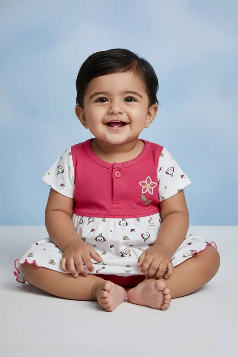 Frock and Panty Set for Babies - Pink