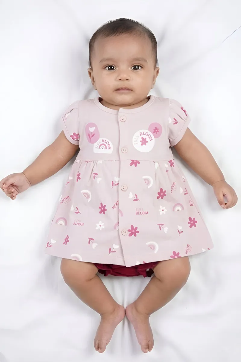 Cotton Frock with Panty Set for Baby Girl - Pink CLJBCL0066PIN1218