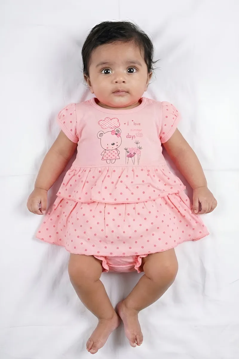 Cotton Frock with Panty Set for Baby Girl - Light Pink CLJBCL0068LIG1218