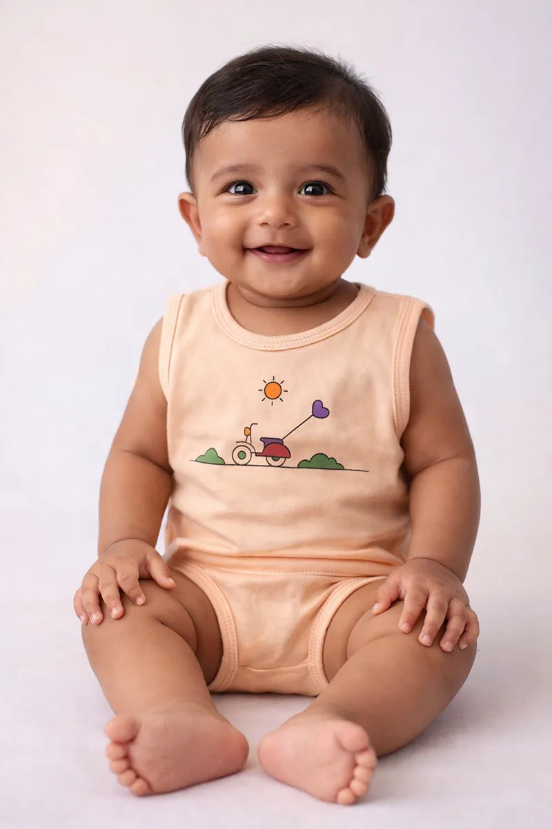 Clothing Set for Babies - Peach