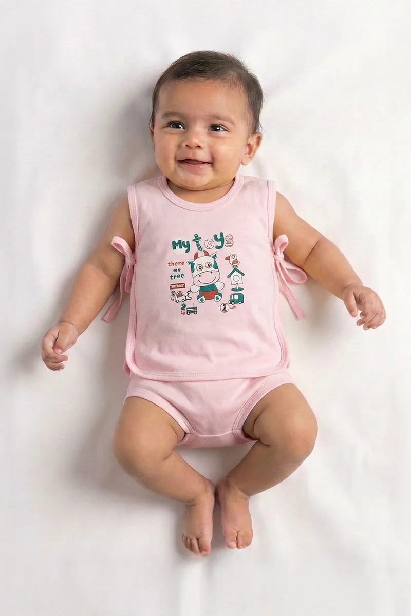 Top and Panty Set for Babies - Pink