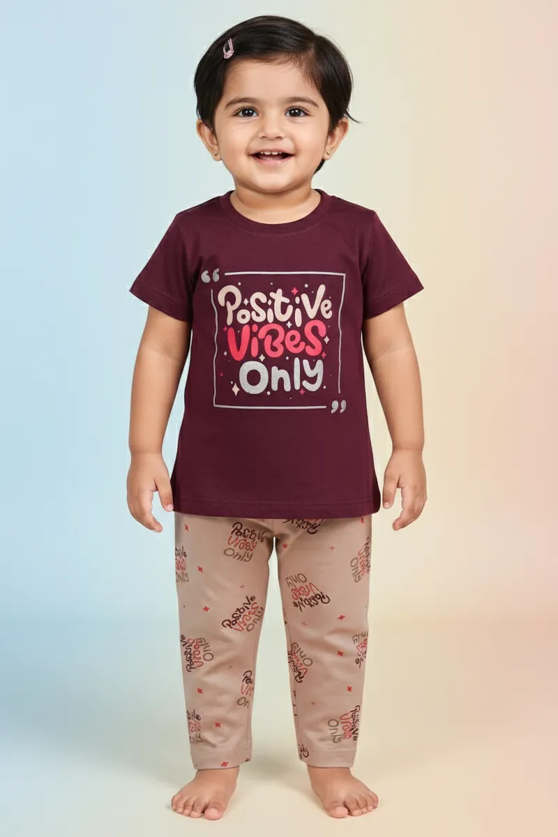 T-Shirt and Full Pant Set for Baby Girl