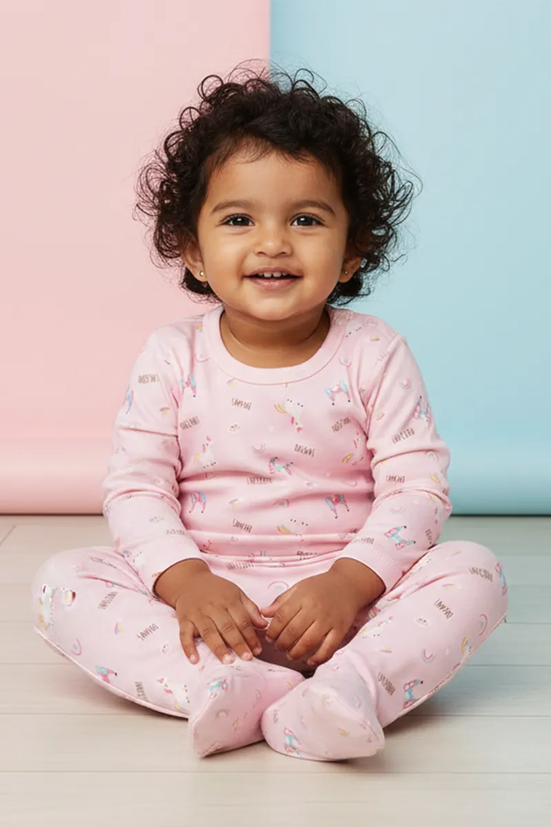 Cotton Rompers for Baby Girl - Baby Pink CLJBR001BAB912M