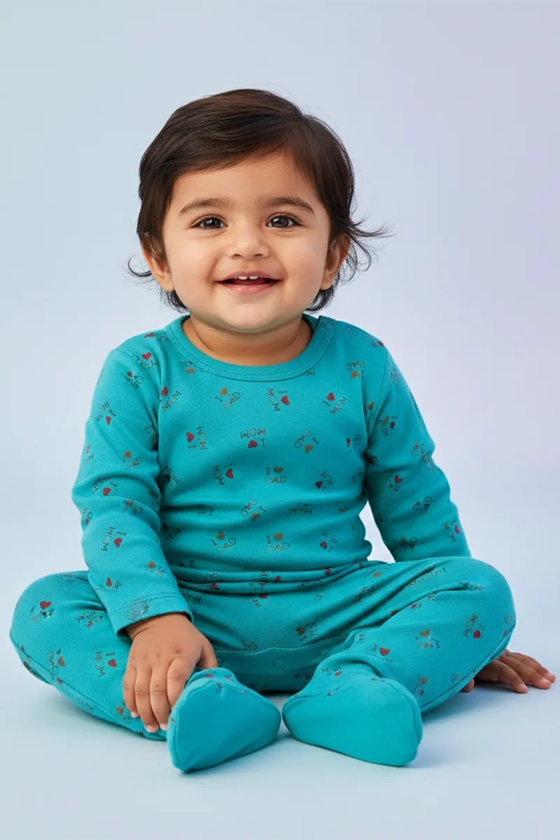 Cotton Rompers for Baby Girl - Green