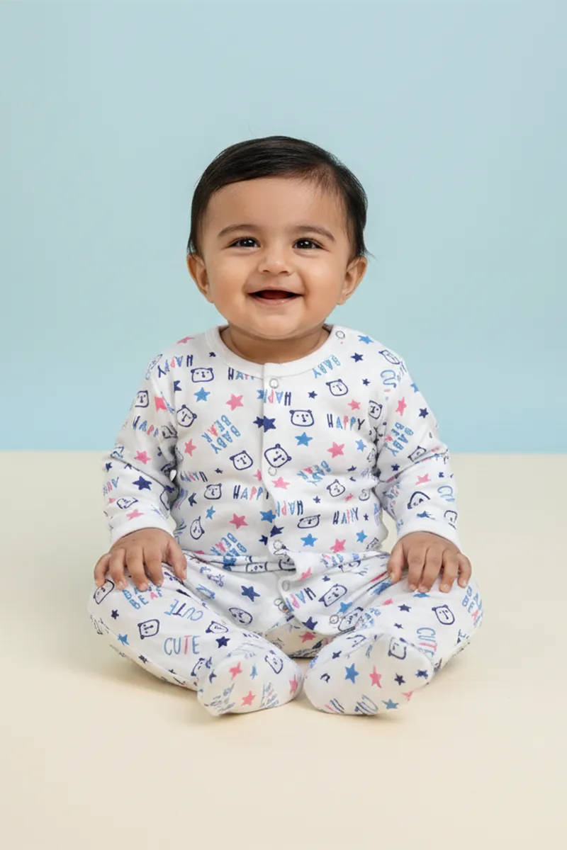 Cotton Rompers for Babies - Blue