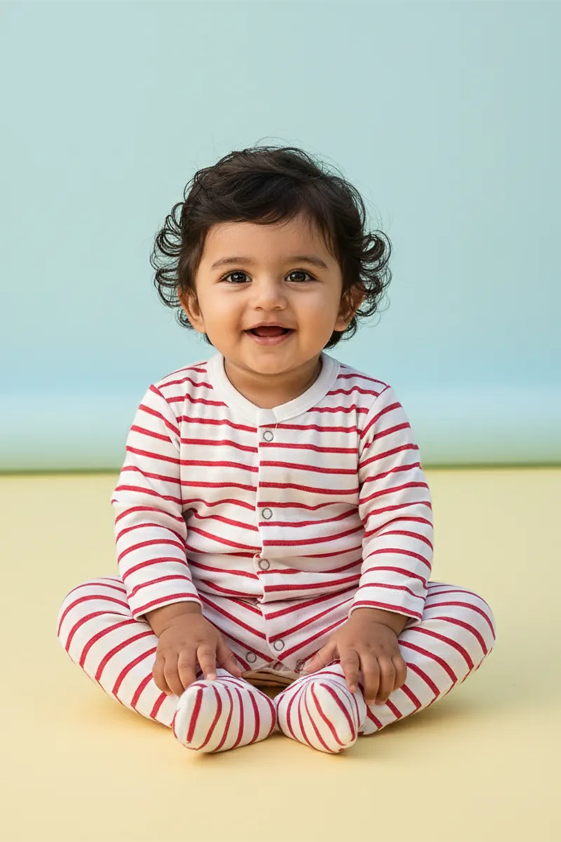 Cotton Rompers for Babies - Pink CLJBR019PIN612M