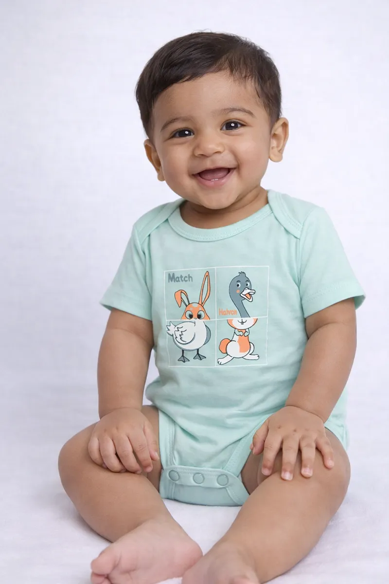 Rompers for Babies - Sea Green