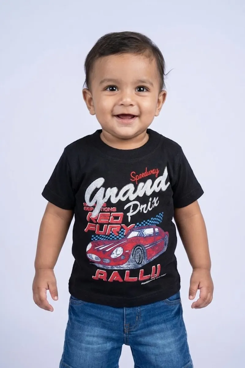 Printed T-Shirt for Baby Boys - Black CLJBT00168BLA612M