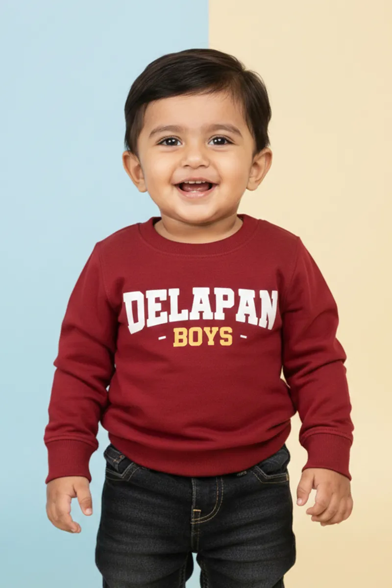 Full-Sleeve T-Shirt for Baby Boys - Maroon CLJBT00192MAR612M