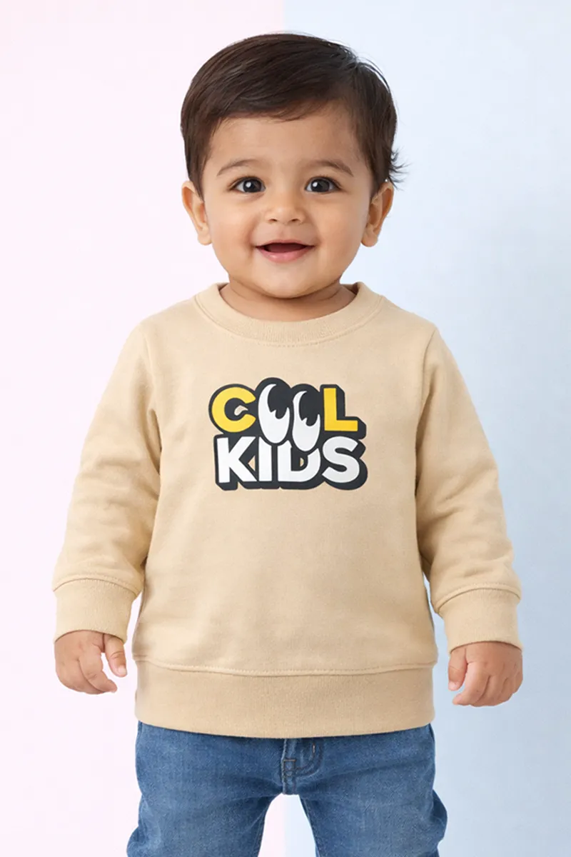 Full-Sleeve T-Shirt for Baby Boys - Beige CLJBT00196BEI612M