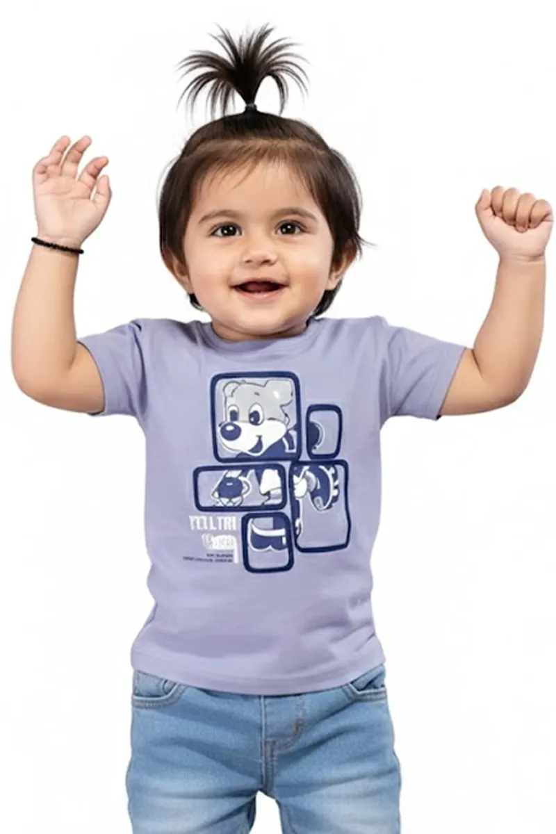 Printed T-Shirt for Girls - Lavender CLGT00407LAV23YR