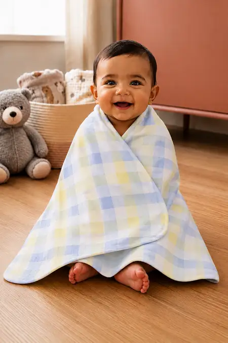 Cotton Towel for Babies -  Multicolour