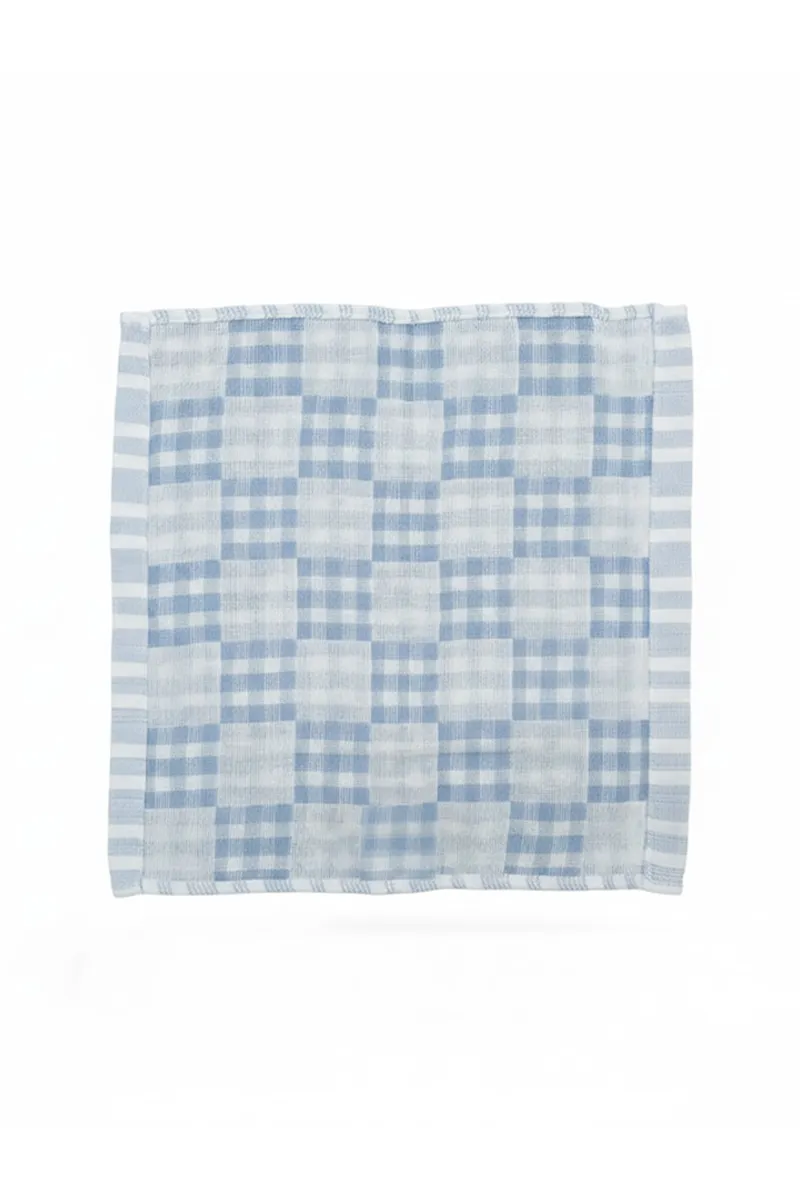 Cotton Printed Hankies for Kids -Blue CLKA013BLUONES