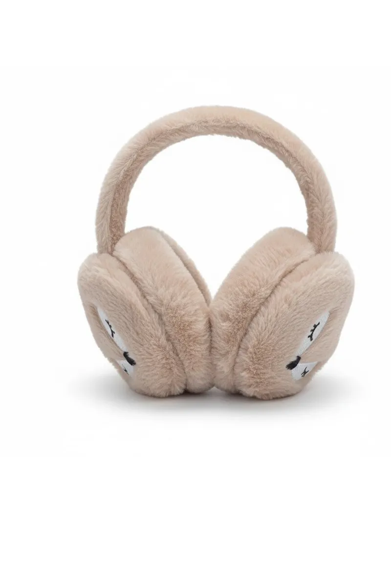 Warm Plush Winter Earmuffs for Girls & Boys -Brown