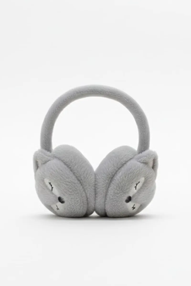 Warm Plush Winter Earmuffs for Girls & Boys -Grey CLKA014GREFREE
