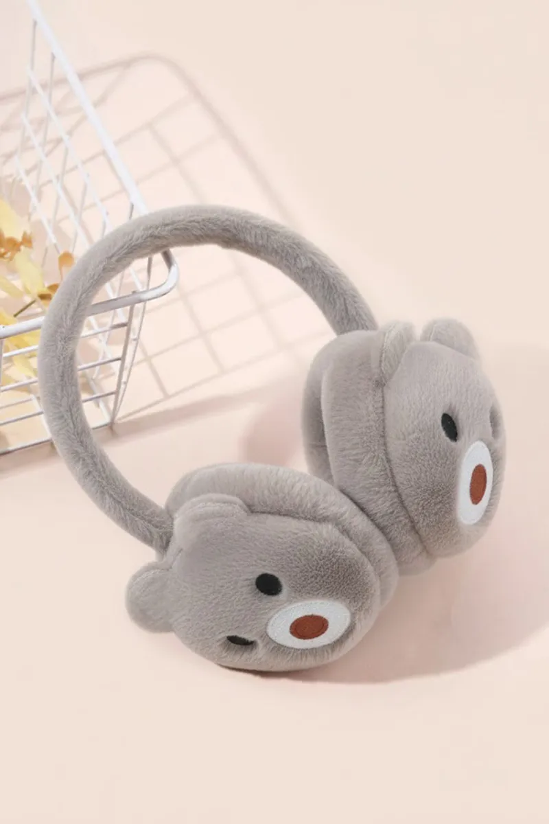 Warm Plush Winter Earmuffs for Girls & Boys -Dark Brown  CLKA016DARFREE